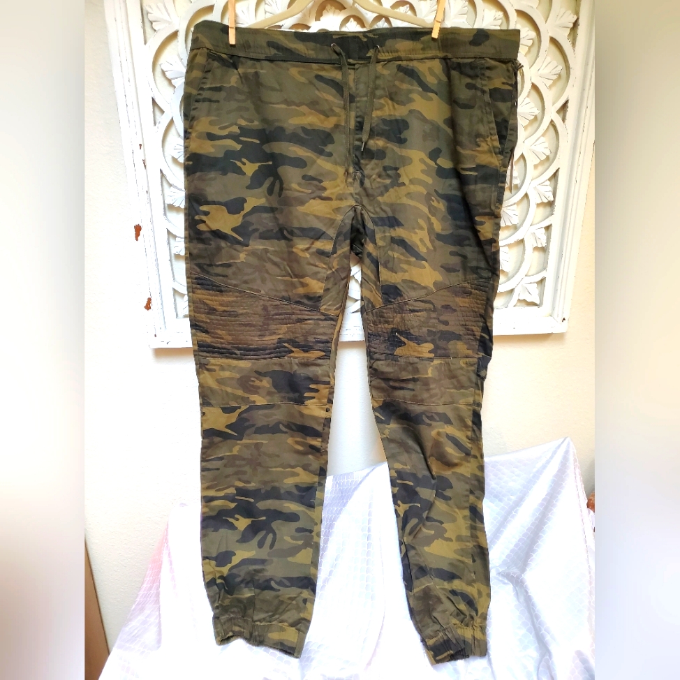 Camo Jogger Stretch Pants By Paper Cloth & Denim 4x Nwt